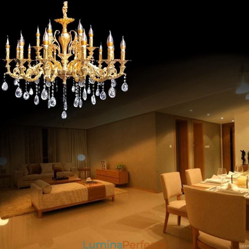 Candelabru Cristal Modern Lux Plafoniere Iluminat Acasă Decorare Lumină