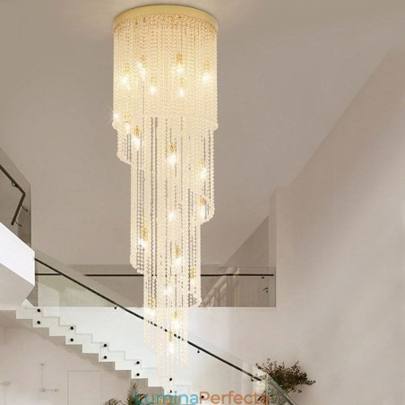 Candelabru Modern De Cristal Casă De Lux Plafon De Cristal Cu 19 Lumini Candelabru Modern De Cristal Casă De Lux Plafon De Cristal Cu 19 Lumini