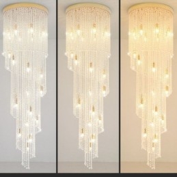 Candelabru Modern De Cristal Casă De Lux Plafon De Cristal Cu 19 Lumini