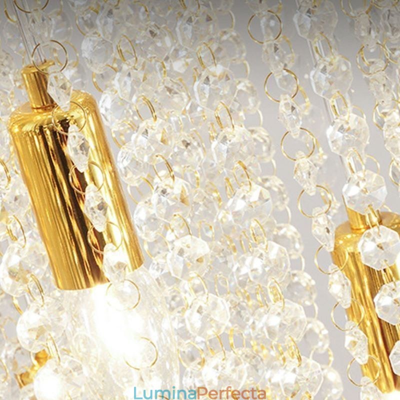 Candelabru Modern De Cristal Casă De Lux Plafon De Cristal Cu 19 Lumini