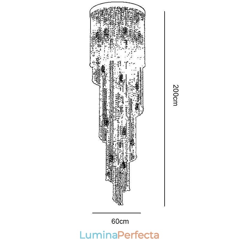 Candelabru Modern De Cristal Casă De Lux Plafon De Cristal Cu 19 Lumini