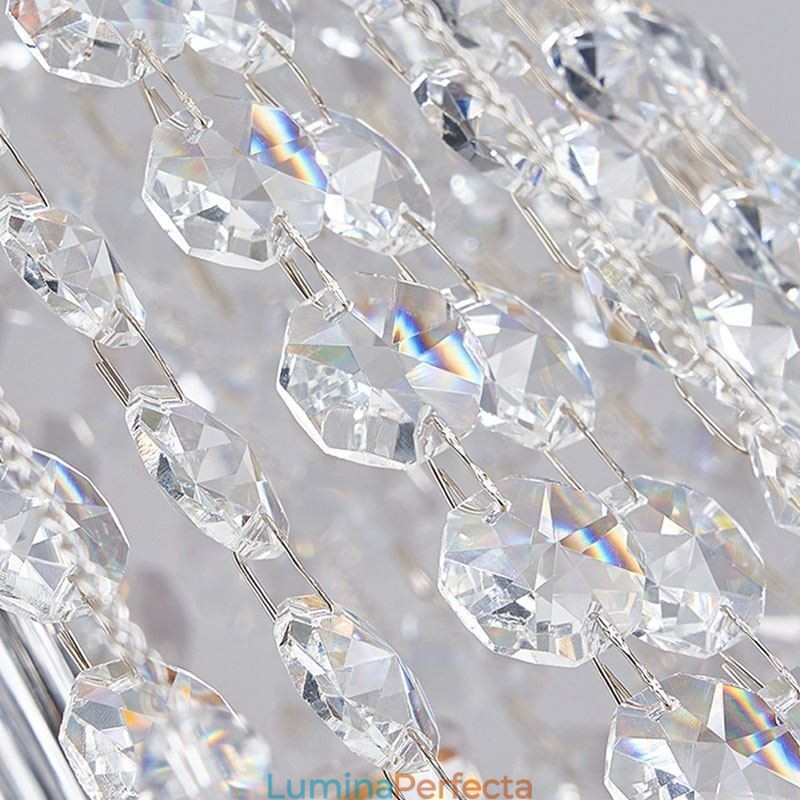 Candelabru Modern De Cristal Casă De Lux Plafon De Cristal Cu 19 Lumini