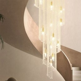 Candelabru Modern De Cristal Casă De Lux Plafon De Cristal Cu 19 Lumini