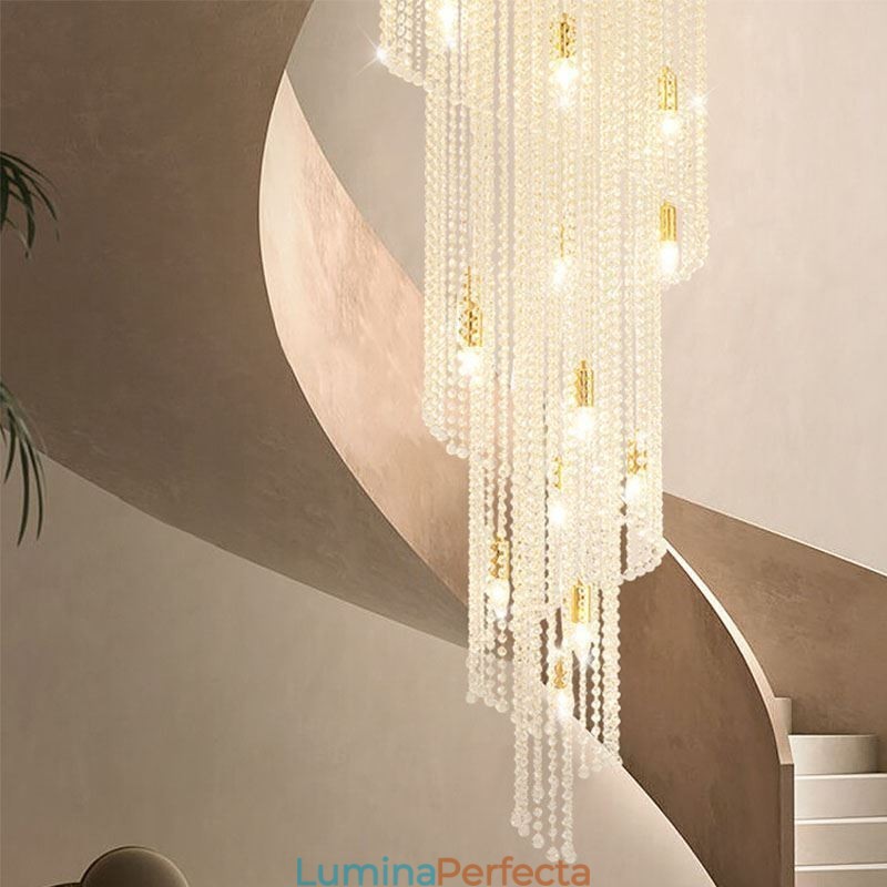 Candelabru Modern De Cristal Casă De Lux Plafon De Cristal Cu 19 Lumini