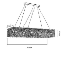 Candelabru De Cristal European Decor De Lux Plafoniera Cu 12 Lumini