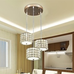 Lampă suspendată cu 3 lumini din cristal