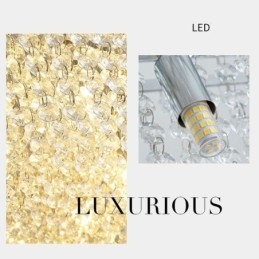 Candelabru Modern De Cristal Lampa Decorativa De Lux Europeana Cu 12 Lumini