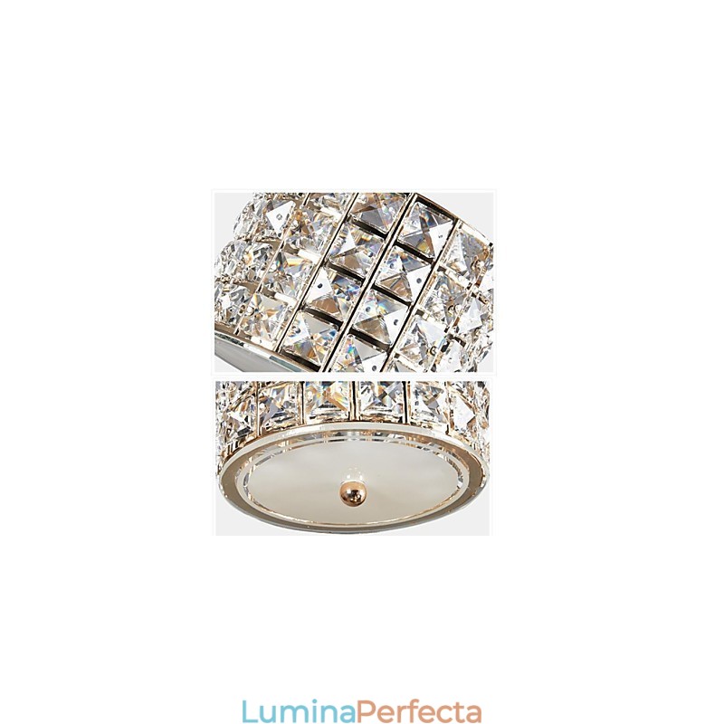 Lampă suspendată cu 3 lumini din cristal