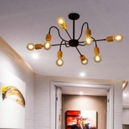 Candelabru păianjen contemporan, creativ, din fier