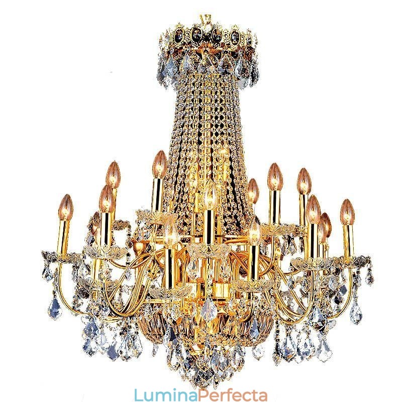 Candelabru de cristal european de lux Duplex pentru scări