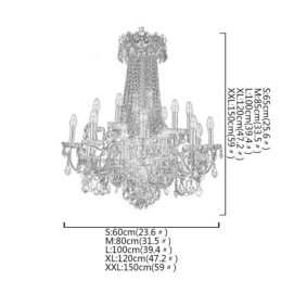 Candelabru de cristal european de lux Duplex pentru scări