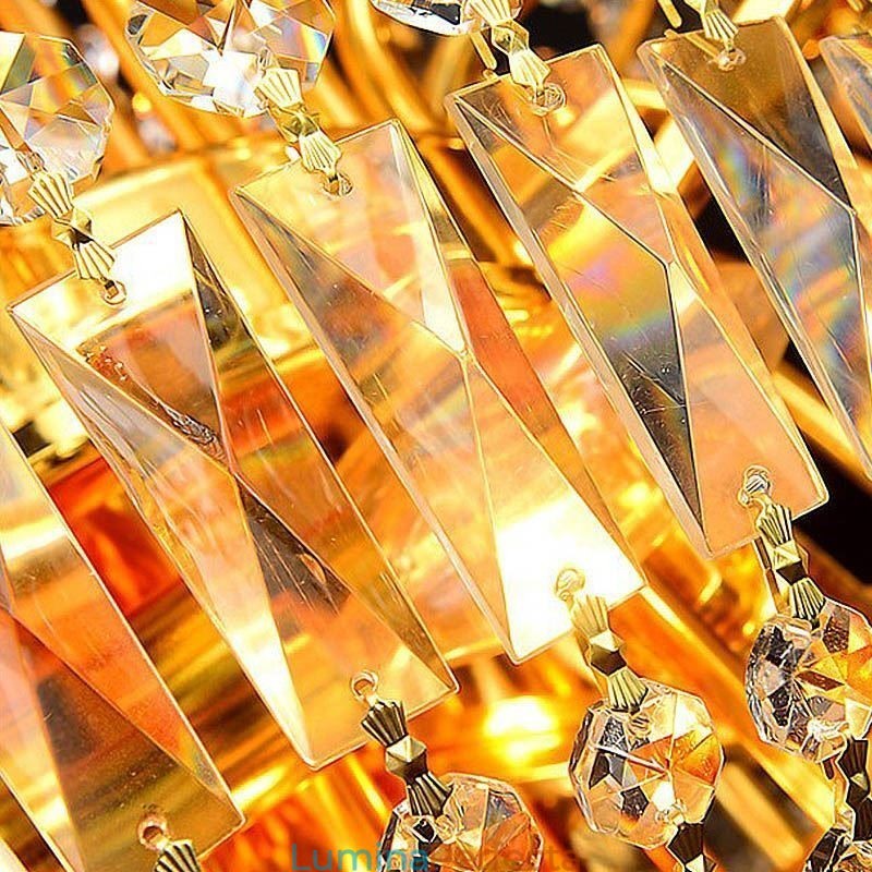 Candelabru de cristal european de lux Duplex pentru scări