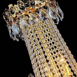 Candelabru de cristal european de lux Duplex pentru scări