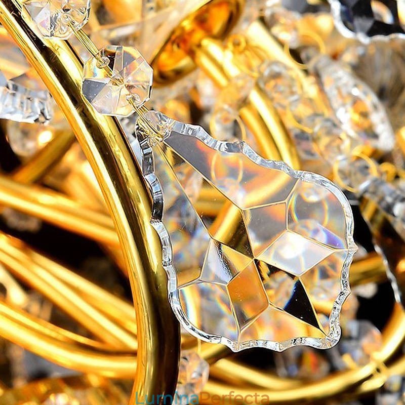Candelabru de cristal european de lux Duplex pentru scări
