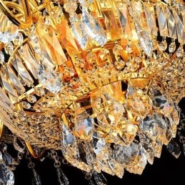 Candelabru de cristal european de lux Duplex pentru scări