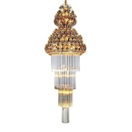 Candelabru de cristal retro Imperiu Pandantiv lung de lux