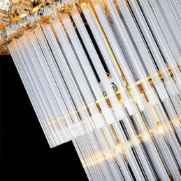 Candelabru de cristal retro Imperiu Pandantiv lung de lux