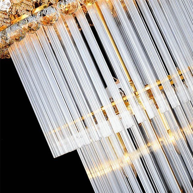 Candelabru de cristal retro Imperiu Pandantiv lung de lux