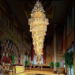 Candelabru de cristal elegant Imperiu Pandantiv lung de lux european