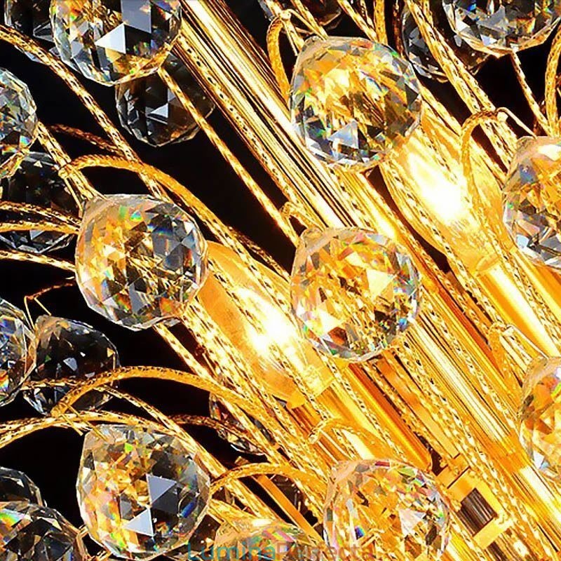 Candelabru de cristal elegant Imperiu Pandantiv lung de lux european