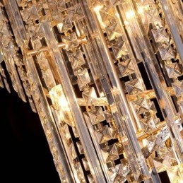 Candelabru de cristal grațios Modern, simplu, lung, pandantiv, scară duplex