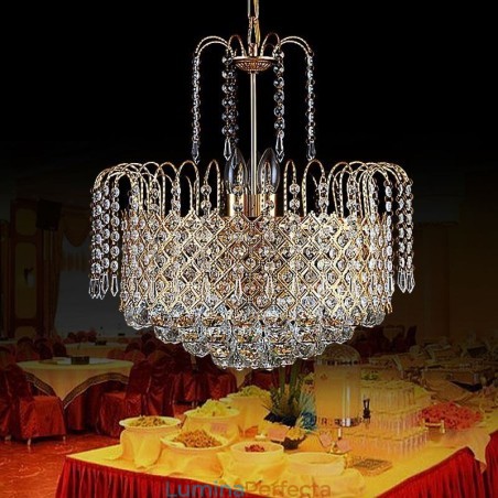 Candelabru din cristal de lux Modern elegant suspendat Candelabru din cristal de lux Modern elegant suspendat