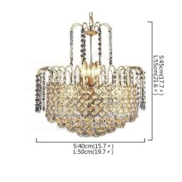 Candelabru din cristal de lux Modern elegant suspendat