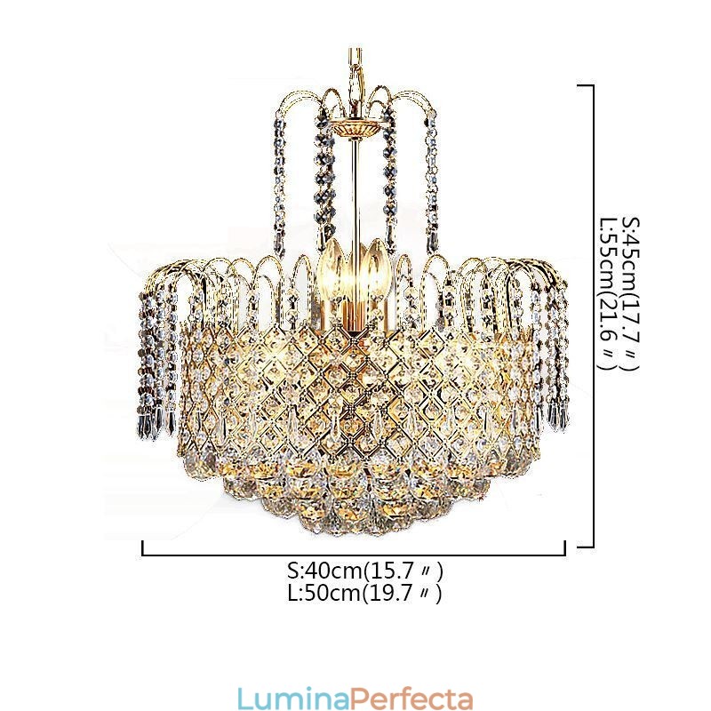 Candelabru din cristal de lux Modern elegant suspendat