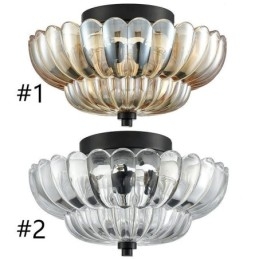 Lampă de tavan modernă, simplă, cu bază Lotus, montată în plas