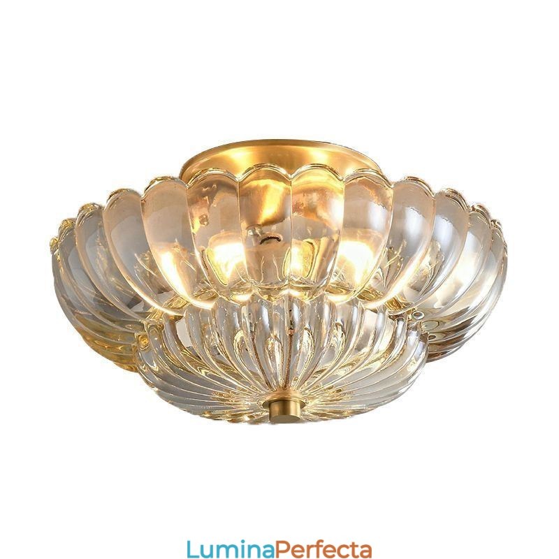 Plafoniera modernă cu bază Lotus cu montaj încastrat