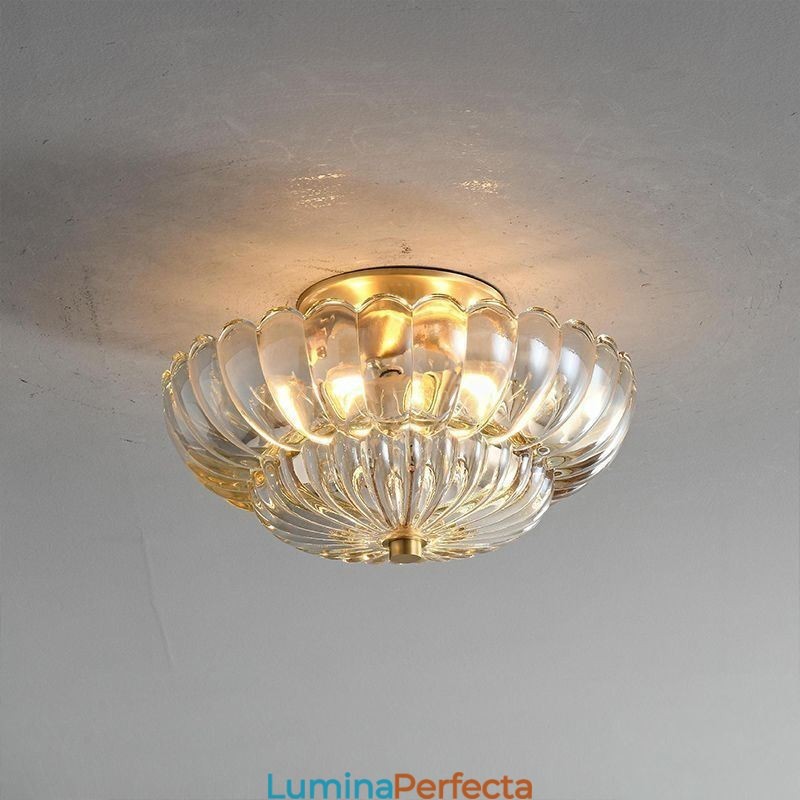 Plafoniera modernă cu bază Lotus cu montaj încastrat