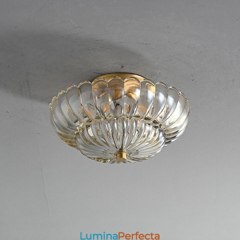 Plafoniera modernă cu bază Lotus cu montaj încastrat