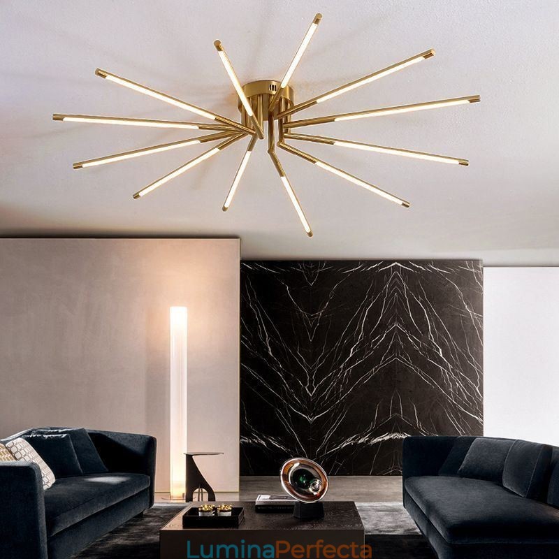 Plafoniera simplă de artificii cu montare încastrabilă