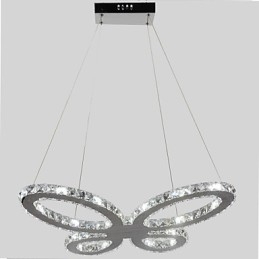 Candelabru modern contemporan din metal cromat