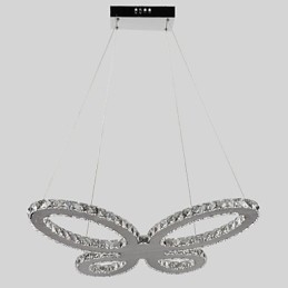 Candelabru modern contemporan din metal cromat