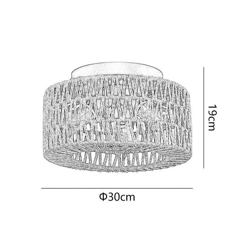 Plafoniera cușă țesută americană în stil country