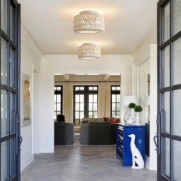 Plafoniera cușă țesută americană în stil country