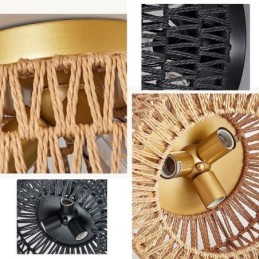 Plafoniera cușă țesută americană în stil country