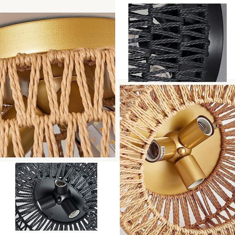 Plafoniera cușă țesută americană în stil country