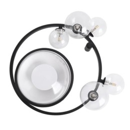 Plafoniera din sticlă decorativă, modernă, minimalistă, montată la nivel