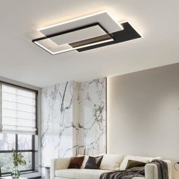 Plafoniera pătrată minimalistă din acrilic cu montare încasată