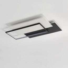Plafoniera pătrată minimalistă din acrilic cu montare încasată