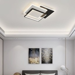 Plafoniera pătrată minimalistă din acrilic cu montare încastrabilă 40 50 cm