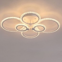 Plafoniera modernă, minimalistă, din acrilic, cu flori