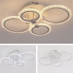 Plafoniera modernă, minimalistă, din acrilic, cu flori