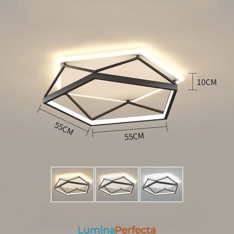 Plafoniera tridimensională de 55 cm