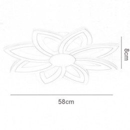 Plafoniera cu floare din acril care atrage ochiul 55 cm