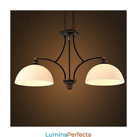 Plafoniere retro minimaliste Lampă de plafon din sticlă în stil european