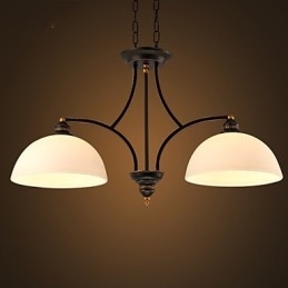 Plafoniere retro minimaliste Lampă de plafon din sticlă în stil european