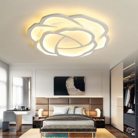 Plafoniera modernă, simplă, din acrilic, cu montare întinsă, 52 cm Plafoniera modernă, simplă, din acrilic, cu montare întinsă, 52 cm